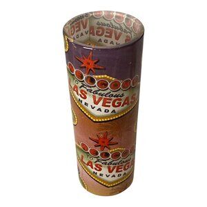 Y2K Las Vegas “Welcome to Fabulous Las Vegas” Tall Shot Glass Souvenir (Early 20